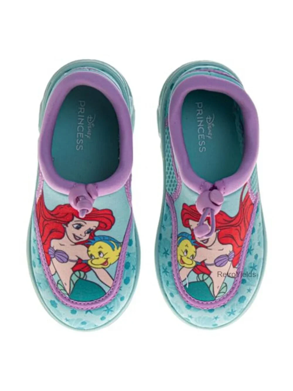 Girls Little Mermaid Ariel Water Shoes Toddler Slip-On Aqua Socks Quick-Dry